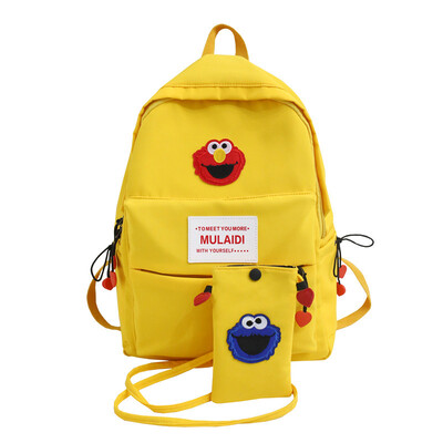 

Ancient book bag Korean version of junior high school students campus backpack ins style simple 100 fresh shoulder bags