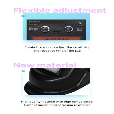 

Solar Powered Welding Helmet Auto Darkening Hood Adjustable for Mig Tig Arc Welder Mask Electric Welding Mask