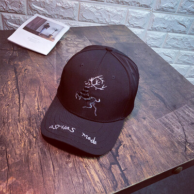 

Korean Hat Female SpringSummer Baseball Hat Harajuku Street Tide Male Cap Cartoon Deer Letter Hip Hop Hat Sun Hat