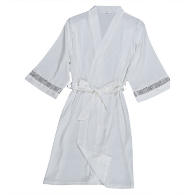 

Toponeto Women Sexy Fashion Silk Lace Sleepwear Robe Long Sleeve Lingerie Underwear
