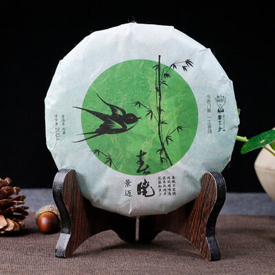 

Dr Puer Tea Jingmai Mountain Spring Dawn Pu-erh Cake 2018 200g Raw