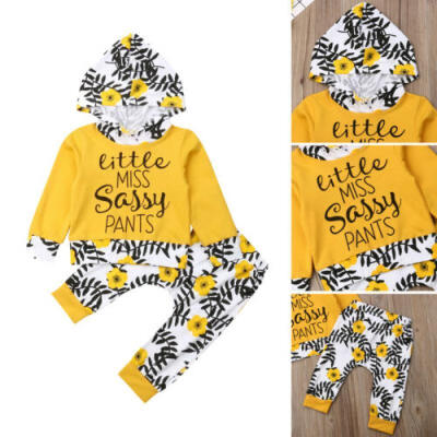 

Newborn Toddler Baby Boy Girls Autumn Winter Clothes Hooded TopsPants Outfits