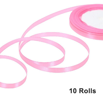 

25 YardsRoll 6mm Width Silk Satin Ribbon DIY Handmade Materials for Home Wedding Party Decorations Invitation Card Gift Wrapping