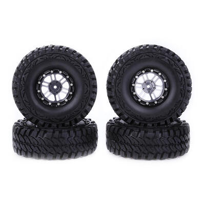 

4pcs 19 inch Wheel Rim Rubber Tire Set for 110 RC Crawler Car Axial