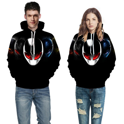 

Toponeto Men Women Mode 3D Print Long Sleeve Couples Hoodies Top Blouse Shirts