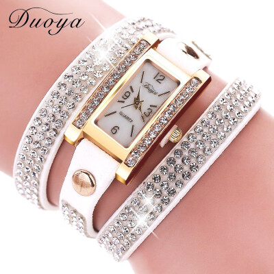 

Square head watch ladies circle table duoya brand female models bracelet watch