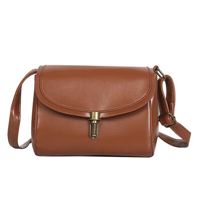 

Vintage Leather Shoulder Handbags Women Messenger Solid Color Crossbody Bag