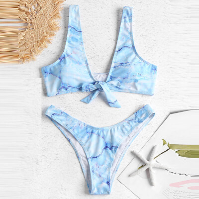 

Saidsome Women Sexy Print Swimsuit Bikini Bathing Bra Beachwear Suit
