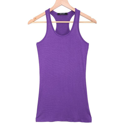

Womens Tank Top Stretch Camisole Racerback Singlet Vest Tops