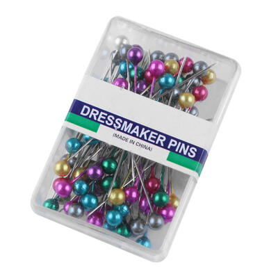 

Plastic Colorful Pearl Head Dressmaking Pins DIY Sewing Positioning Pin