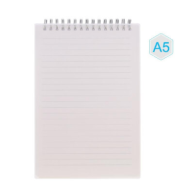 

A5 Size Spiral Book Coil Notebook 5mm Grid Transparent PVC Cover for Sketch Diary Memo Simple Notebooks Office&School Stationa