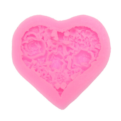 

Silicone Mold DIY Cake Tool Liquid Small Heart-shaped Rose