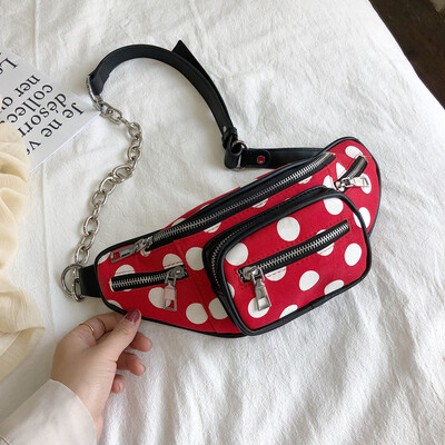 

Tailored Fashion Women Bag Cute Dot Leather Shoulder Bag Colorful Crossbody Bag Chest Bag