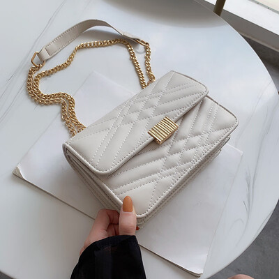

French small bag female 2019 new wave summer fashion temperament Messenger bag wild chain single shoulder small square bag