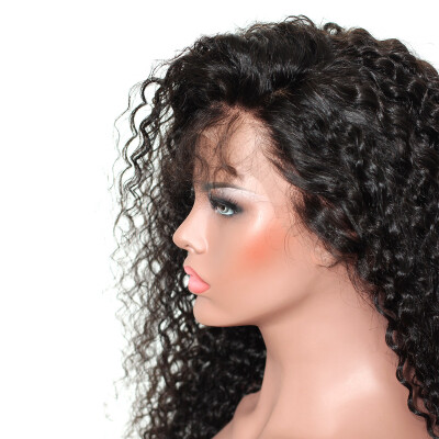 

Dolago virgin Curly 360 Lace Frontal Wig Pre Plucked With Baby Hair 180 Density Lace Front indian Human Hair Wigs