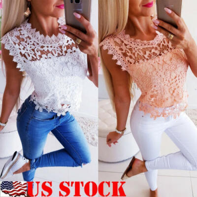 

Fashion Women Lace Strappy Sleeveless Camisole Vest Tank Top Sexy T-Shirt Blouse