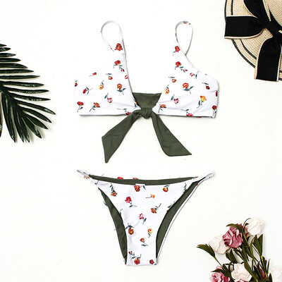 

Roseonmyhand Women Floral Print Bikini Set Swimming Two Piece Swimsuits Swimwear Beach Suit