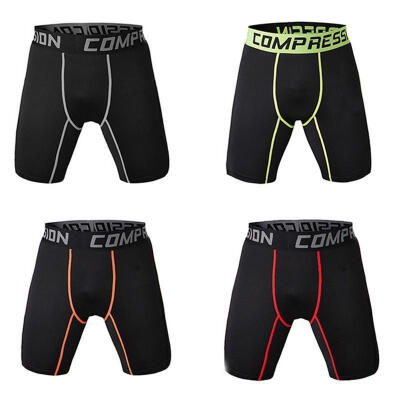 

Mens Compression Sport Wear Shorts Tight Gym Training Short Base Pants