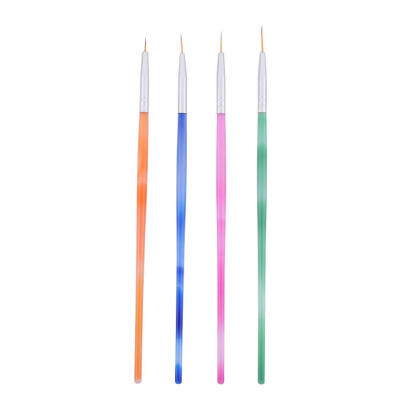 

4pcs Nail Art Pen UV Gel Drawing Flower Line Grid Decoration Manicure Tool