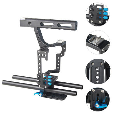 

Camera Cage Aluminum Alloy Handheld Portable DSLR Camera Cage Rig for A7 GH4