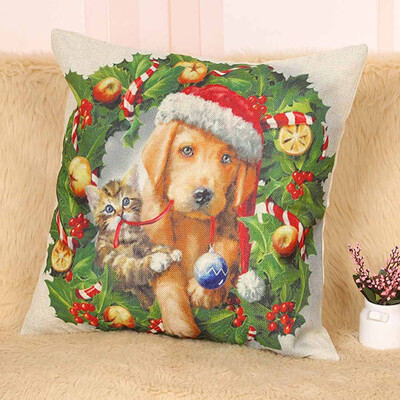 

Tailored Christmas Sofa Bed Home Decoration Festival Pillow Case Cushion Cover