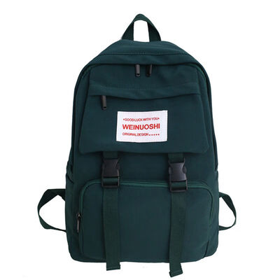 

Ins Schoolbag Junior High School High School High Capacity Fashion Student Female Korean Canvas Shoulder Bag