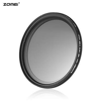 

ZOMEI 82mm Ultra Slim Variable Fader ND2-400 Neutral Density ND Filter Adjustable ND2 ND4 ND8 ND16 ND32 to ND400