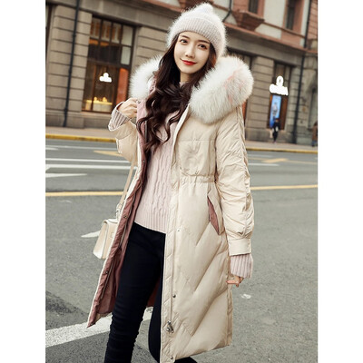

Roseonmyhand Fashion Women Winter Warm Cotton Hooded Winter Long-Sleeved Overcoat