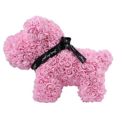 

Preserved Flower Rose Dog Soap Artificial Flowers Valentine Birthday Gift