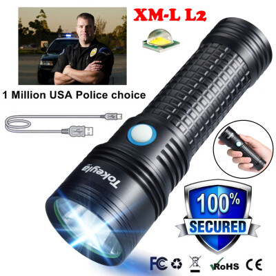 

Saidsome Portable XML-L2 Outdoor USB LED Flashlight Torch Bright 1865026650 Light Lamp flashlight lamp