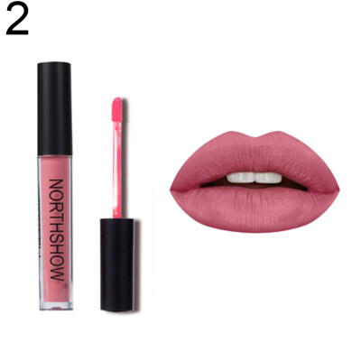 

NORTHSHOW Matte Metallic Non Sticky Lip Gloss Glaze Long Lasting Liquid Lipstick