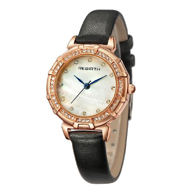 

REBIRTH Fashion Luxury Women Watches 1ATM Water-resistant Quartz Casual Simple Woman Wristwatch Relogio Feminino