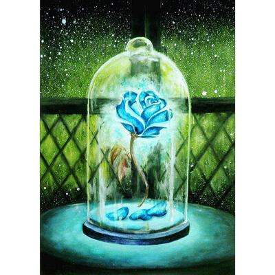 

5D DIY Full Drill Diamond Painting Immortal Flower Cross Stitch Embroidery
