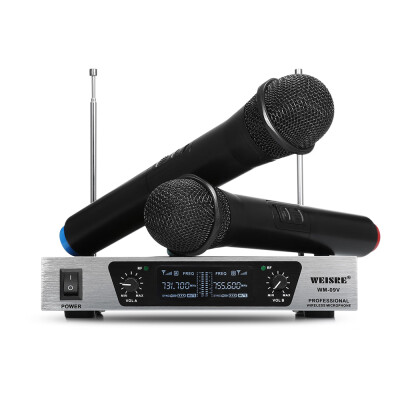 

WEISRE WM - 09V Wireless Microphone System VHF Karaoke Machine for Home KTV Party Speech