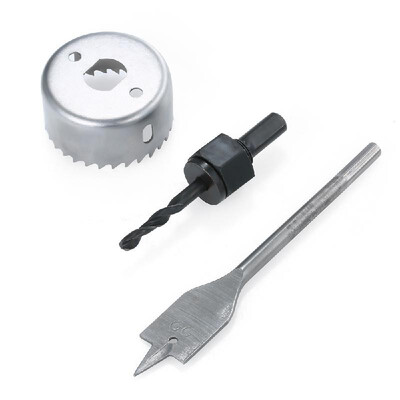 

3pcs6pcs Carbon Steel Hole Saw Set Door Lock Installation Kit Metal Drilling Woodworking Drill Spherical Professional Tool for He