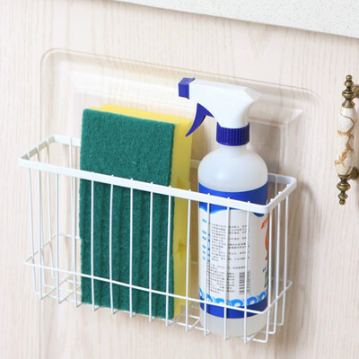

Gobestart Kitchen free punch wrought iron rack household shelf storage rack
