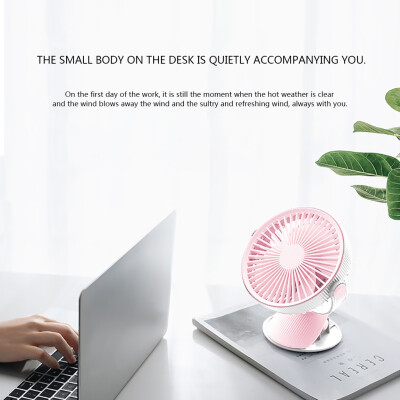 

〖Follure〗USB Desktop Fan Mini Portable Clip Fan with Rechargeable Battery Quiet Table Fan