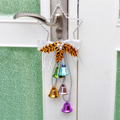 

Tailored Bowknot Jingle Bell Rings Pendant for Christmas Tree And Door Hanging Decor