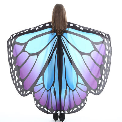 

Women Fancy Long Butterfly Wings Fairy Cape Scarf Scarves Wrap Printing Shawl