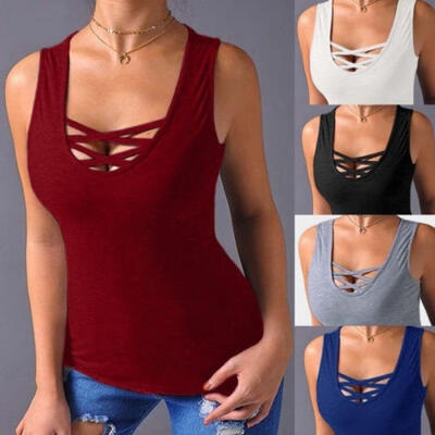 

Fashion Women Summer Vest TopS Sleeveless Shirt Blouse Casual Tank Tops T-Shirt