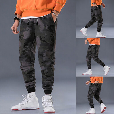 

Gobestart Mens New Fashion Casual Camouflage Outdoor Pocket Beach Trousers Long Pants