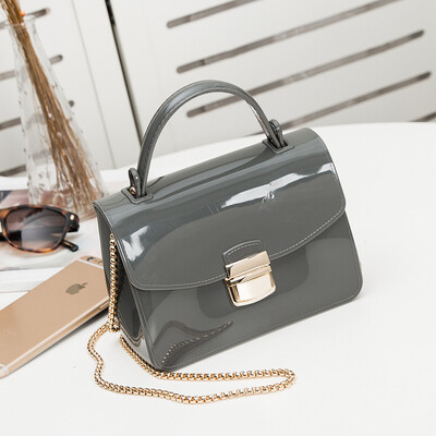 

Jelly bag 2019 explosion trend trend wild lock solid color handbag wholesale fashion art candy color handbag