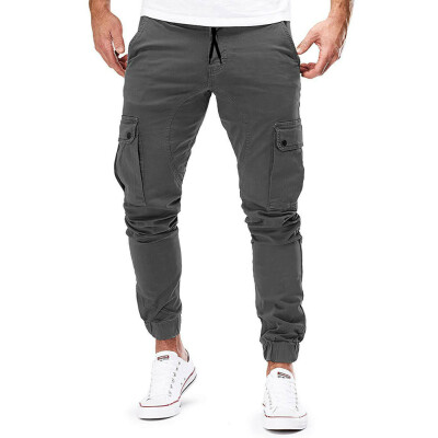 

New Plain Pants Mens Casual Pants Joggers Slim Fit Men Autumn Clothing Pants