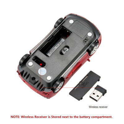 

24GHz Wireless Racing Car Shaped Optical USB MouseMice 3D 3 Buttons 1000 DPICPI for PC Laptop Desktop