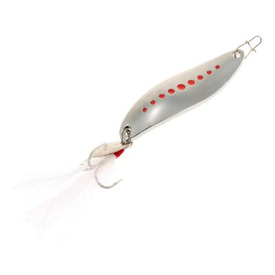 

YAPADA 5g-20g Zinc Alloy Spoon Fishing Lure Hard Bait Noise Sequin Paillette with Feather