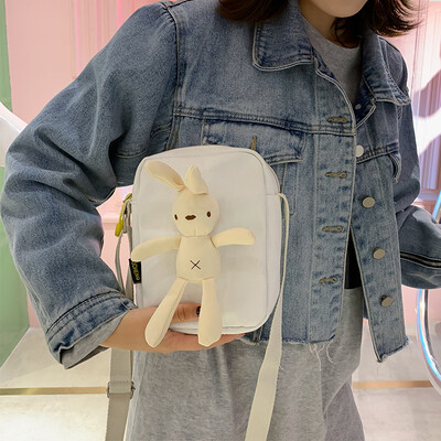 

Cute small bag handbags new 2019 fashion canvas bag shoulder bag wild ins indian girl Messenger bag