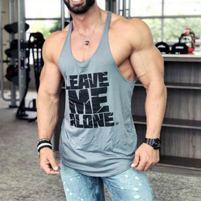 

Mens Muscle Gym Sleeveless Tank Top Tee Shirt Bodybuilding Sport Vest Blouse