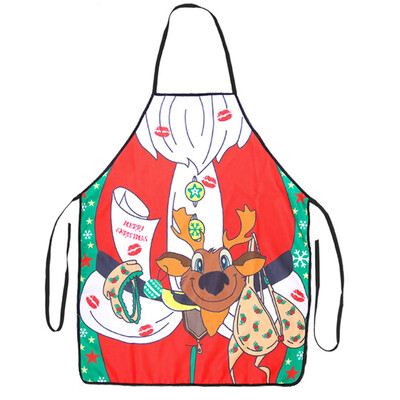 

Christmas Personality Apron Bar Restaurant Waiter Christmas Decoration Apron