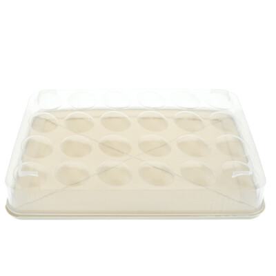 

Color 24 egg rack refrigerator storage box egg tray container with lid kitchen utensils storage box