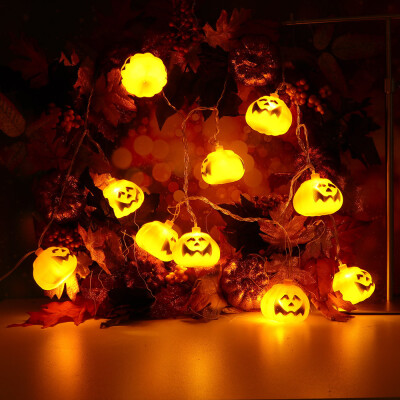 

〖Follure〗Halloween Party Ghost Festival Pumpkin LED Battery Lantern String Decoration